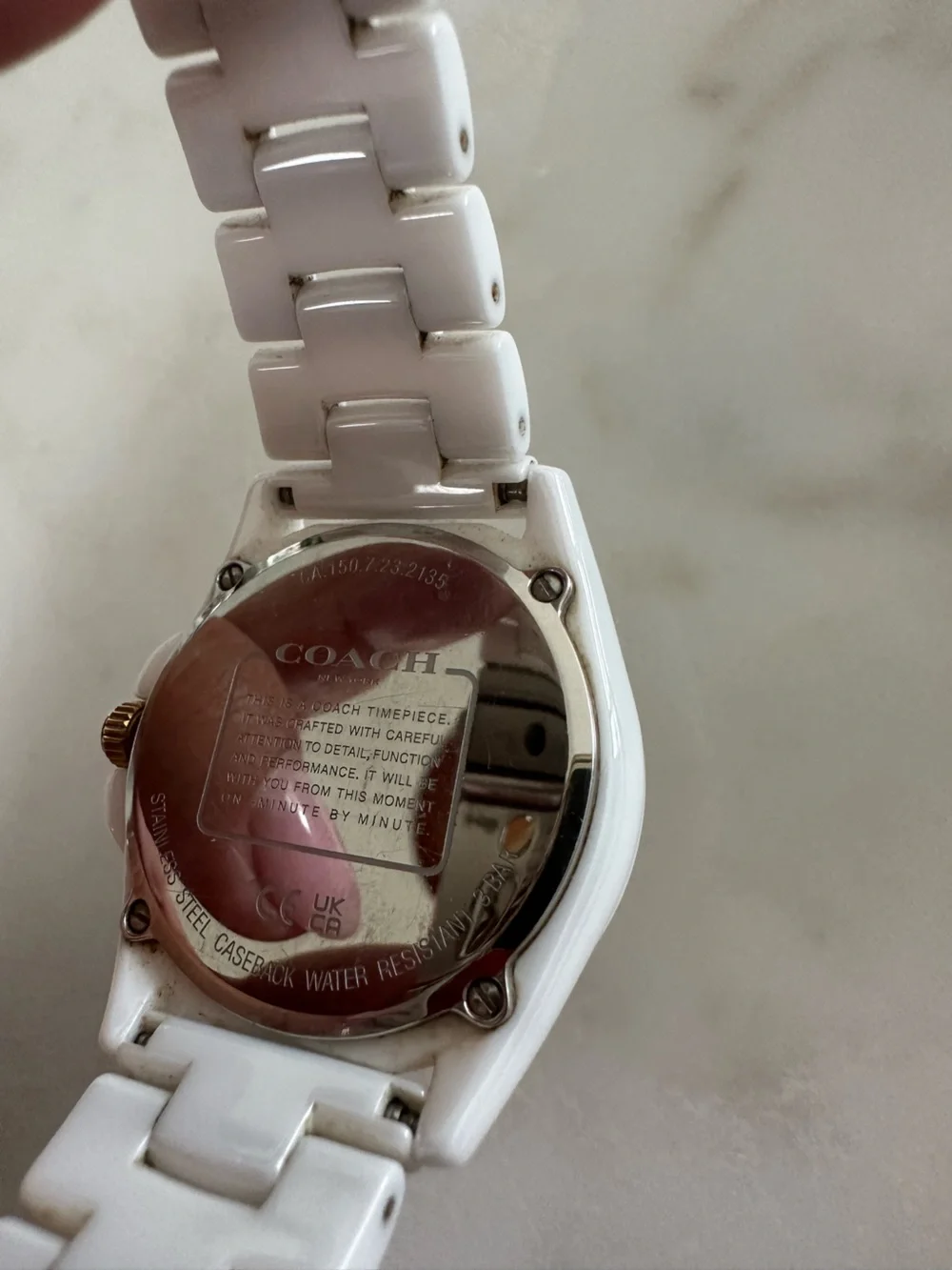Coach Greyson 14503925 White Ceramic Women’s Watch